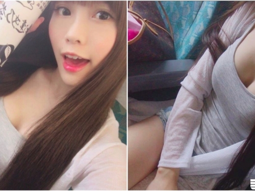高鐵上「長髮美乳妹」！自拍角度超邪惡！「圓圓滿滿」形狀好誘人啊～