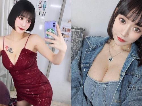 退役空軍女神「何語萱」曲線好極品，牛仔造型「美乳好深V」！