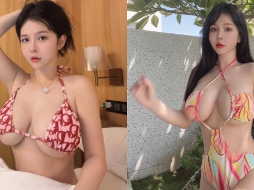 夏天到了！木瓜姊姊「Mandi香菱」秀出新泳裝，超火辣設計包不住豪乳