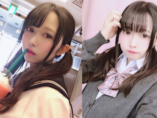 極清純！雙馬尾水手服妹「神や」超可愛神之嘟嘴　讓人看了都想督了...