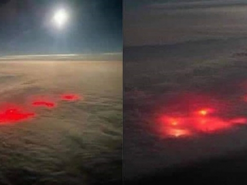 機師穿越大西洋 見神祕紅光穿透雲層 網驚：通往異世界？