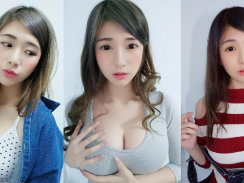 乳房檢測自己來！「巨乳正妹」自摸渾圓美乳　過人奶量「一手掌握不住」！