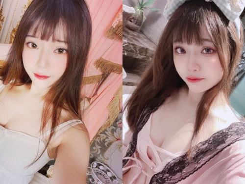 可愛直播主「願願」泡澡造型好誘人，白嫩美乳超亮眼！