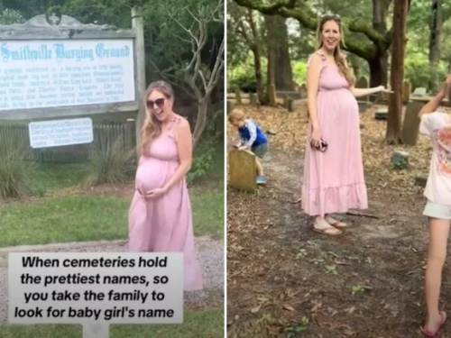 取名沒靈感？美國孕媽攜子女「逛墓園」 從墓碑挑新生兒名字