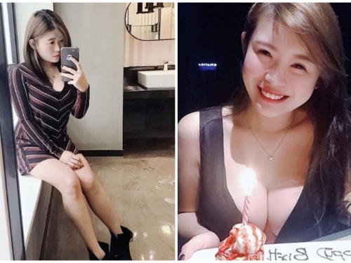 正妹慶生「穿上超火辣爆乳裝」，「兇猛乳量」讓粉絲們無法轉移注意力！