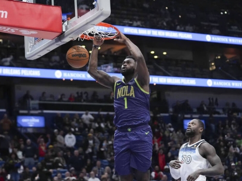 NBA》鵜鶘「怪物狀元」復出秀360度大風車灌籃 愛德華茲率灰狼奪2連勝