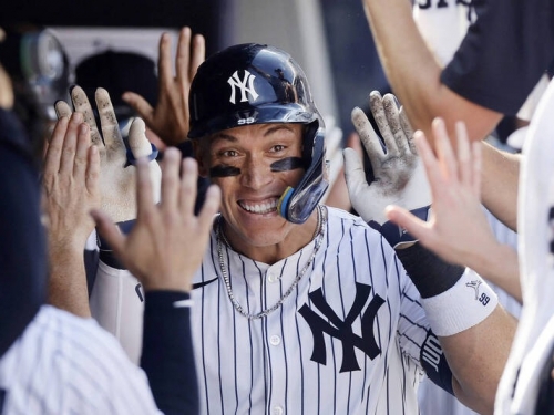 MLB》火力大爆發！「法官」賈吉雙響砲衝上30轟 洋基打爆運動家