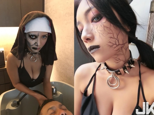爆乳鬼修女幫你洗頭　尻不尻都是種煎熬