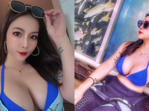 高雄性感「正妹體雕師」程心，穿比基尼「飽滿雪乳」兇猛溢出，這身材線條太犯規！
