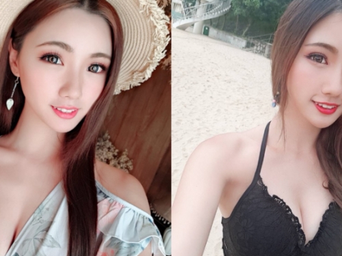 氣質魅惑妖精「張倫倫 Ellen Chang」深V泳裝露白嫩奶球　火辣曲線太性感