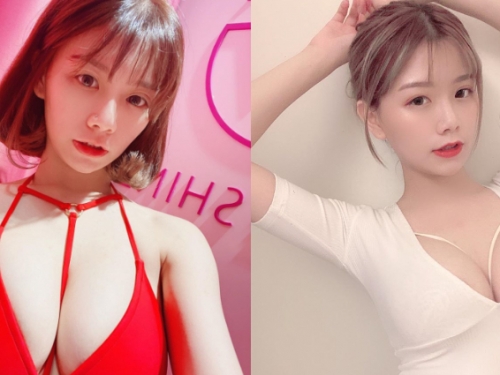 巨乳直播主「吳青青」試穿泳裝夾好緊　網友：想量量看幾公分