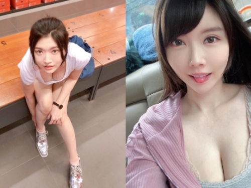 再也不忍了！「姚采辰Ines」彎腰前傾試穿新鞋，白T掉出兩顆邪惡炸彈震撼全場！