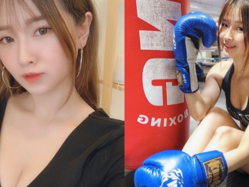 拳擊館的小辣妹「邱邱」運動風格好清新，本職還是個「甜美小會計」～