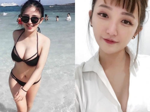 難道4「爆乳版周迅」？海水浴場驚見「白嫩大奶正妹」，身材不得了還撞臉周迅！