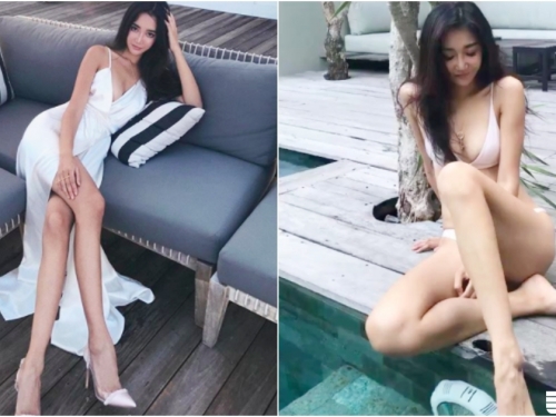 這腿太狂！女神級的「極品長腿妹」！坐在原地就殺傷力十足啊！