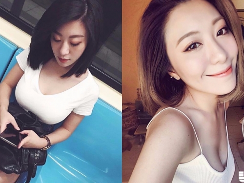 捷運上「白衣大奶妹」上圍太兇好搶眼！極品身材竟還是「水滴狀美乳」！