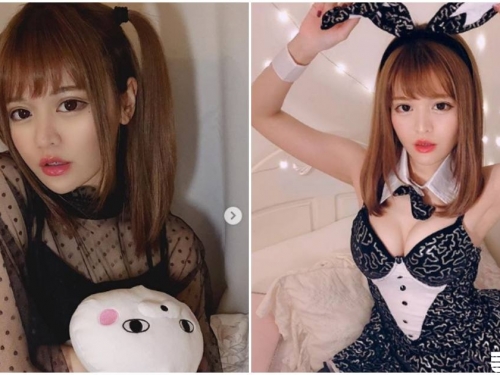 可愛兔女郎「胸前好吸睛」，飽滿事業線隨時都要蹦出！