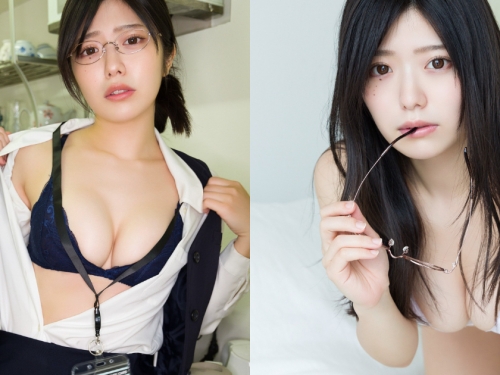 現役大學生「山田かな」重拾OL身分　穿起套裝爆乳耍辣