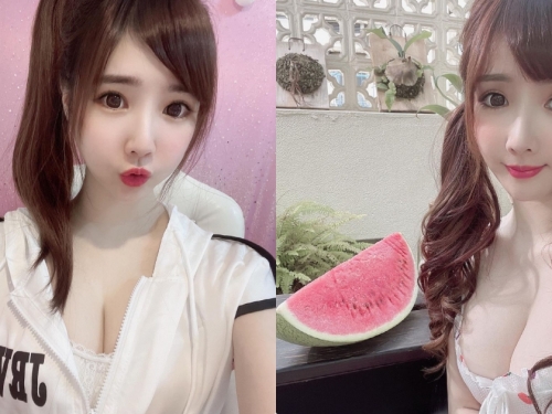 吃西瓜囉！正妹「小蘋果」造型好消暑，飽滿曲線讓人受不了！
