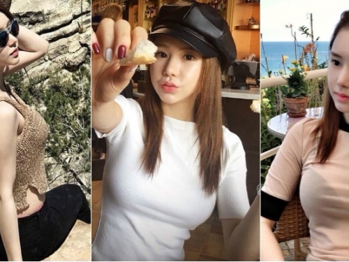 意外走光！迷你裙妹子逆天長腿一跳，神秘地帶跑出來讓人捕捉「加碼福利」