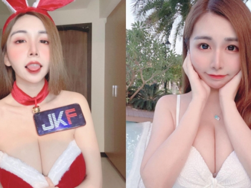 乖小孩才有！巨乳聖誕老人「周念薰」拉低領口爆乳大送福利