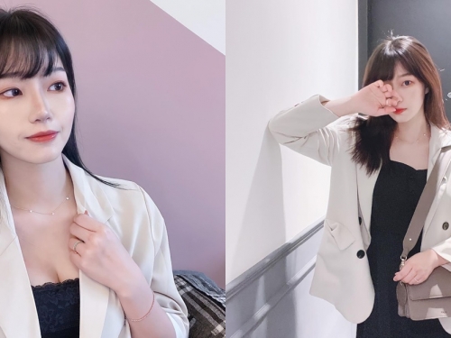 韓系美妝正妹「子馨」臉蛋清秀甜美，穿上比基尼波濤洶湧宛如變魔術！