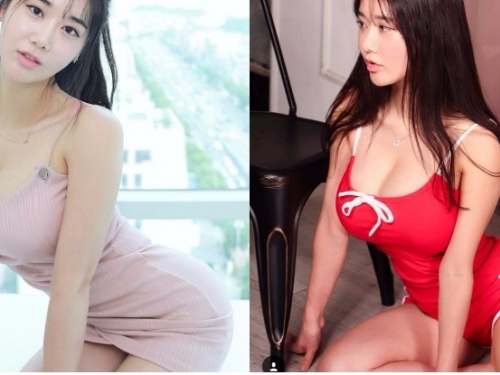 「不科學奶妹」兩粒渾圓乳球擺床上，重到快撐不住，「壓乳畫面」太犯規！