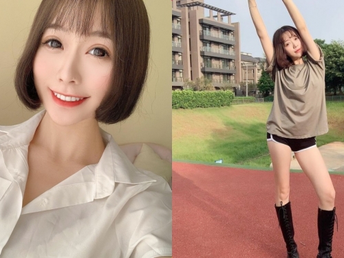 戶外遇見「超長腿真理褲正妹」，網驚喜：是體育系正妹老師！