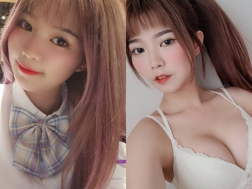 正妹美髮師「佩兒」爆乳內衣自拍，「飽滿的曲線」超級誘人！