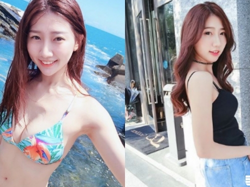 今年竟然才18！高顏值仙女「Mita」，大曬比基尼美乳坦言「第一次海邊」好緊張啊！