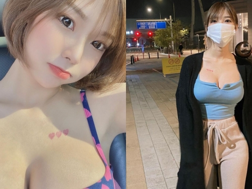 街頭出沒「巨乳口罩妹」曲線太誇張！「翹臀水蛇腰」回頭率100%，本尊顏值好高～