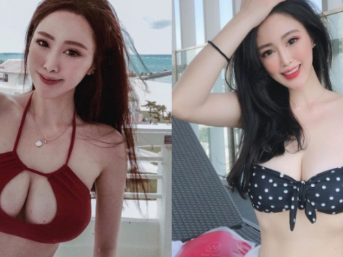 眼裡只剩內內！「Tina」海邊解放白皙大氣囊，事業線還胸懷大志真是有前途！