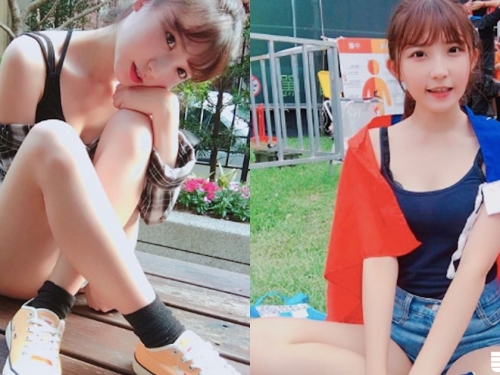 黑色背心我可以！「清新小隻馬」小露性感，熱褲底下「白嫩大腿」看起來太可口啦！