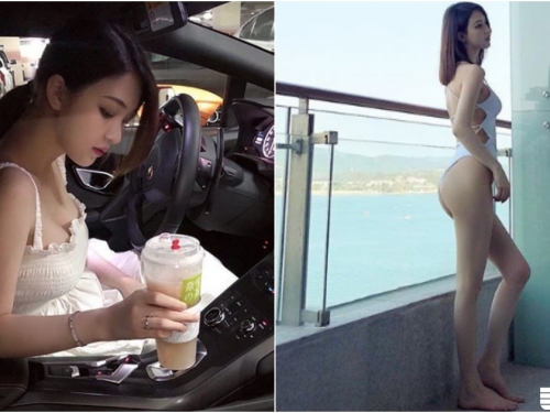 超正女司機！「雪白美乳」比奶茶還香！泳衣大秀「翹臀長腿」還不快上車！