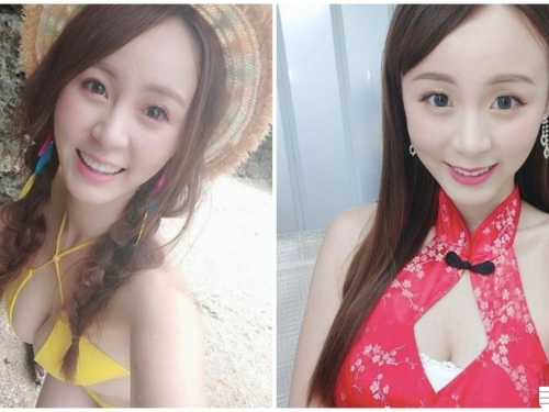 爆乳啦啦隊員「海邊性感解放」！養眼比基尼「白嫩美乳」超吸睛！
