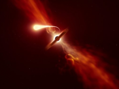 觀察強大潮汐破壞事件，黑洞把恆星拉成麵條