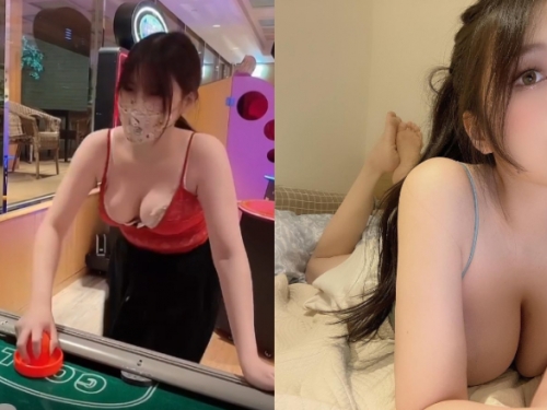 巨乳妹玩桌上曲棍球「彈跳歡呼」好晃！這廝殺畫面太刺激啦