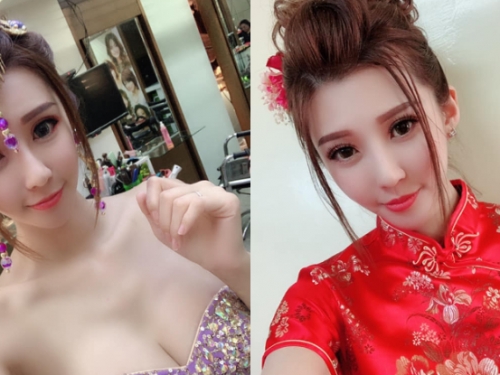 被封最美神的侍女！正妹「Candy&糖糖」過年在各大廟宇擔任禮生！