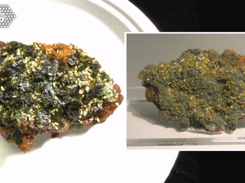 這展太邪「餓」科博館礦物展 雞排.地瓜球.肉片都來了