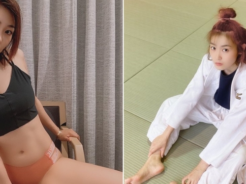 帥氣武鬥派！　F罩杯短髮巨乳美女「三岳祐奈」出道一年勤練柔術健身改變形象！