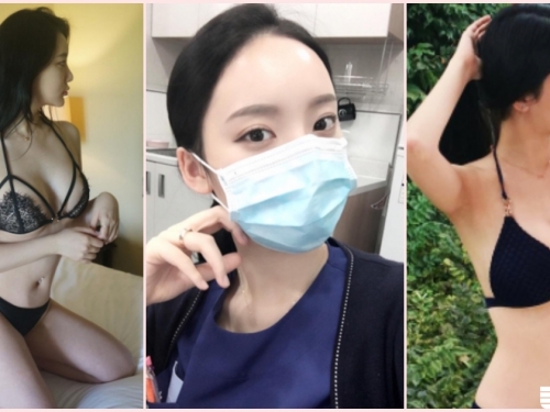 這樣太犯規！「美乳護理師」大長輩乳量真飽滿！超兇悍「邪惡視角」畫面太養眼啦…