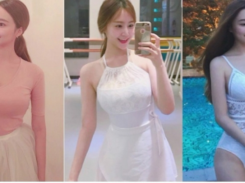 「芭蕾奶妹」渾圓南半球要擠爆舞衣！衣領下拉「深邃乳溝」不見底好犯規！