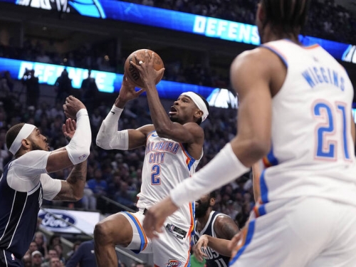 NBA季後賽》SGA轟34分比下東契奇大三元 雷霆G4逆轉獨行俠