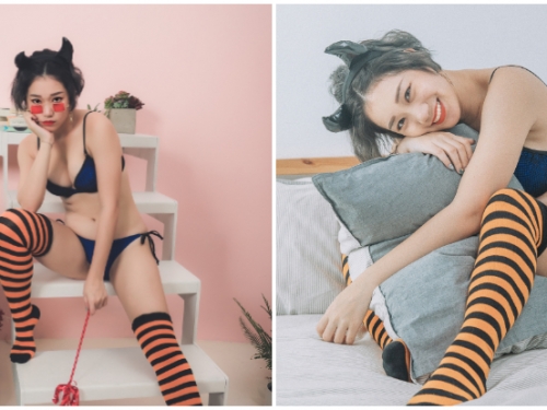 不性感就搗蛋！「爆乳正妹」化身情慾小惡魔，萬聖節的成人特別企劃！