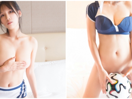 足球就是要脫光在床上踢！「爆乳正妹」上空又下空的激情誘惑！