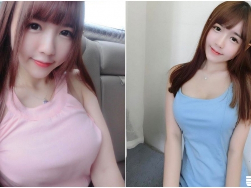 甜美正妹「粉紅兇器」超吸睛！「爆乳小背心」殺傷力十足！上健身房的打扮更不得了啊！