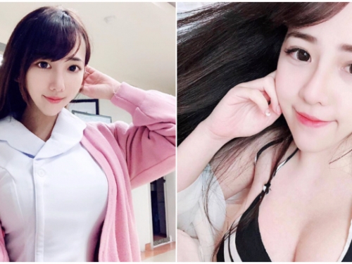 好想給她看病！火辣 S 線條「Elle 怡葶」大秀工作日常　「爆乳炸出制服」引網友暴動！