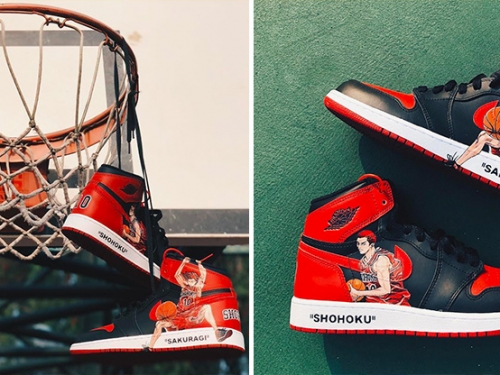 童年回憶再現！《灌籃高手》x Air Jordan 1客製神鞋帥翻，爆紅設計師：訊息整晚回不完