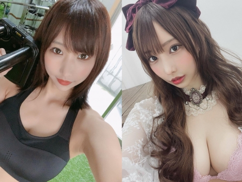 熱愛健身！傳說級最強乳牛「花咲來夢」H杯爆乳身材超誘人　事業線隨時隨地挺出來