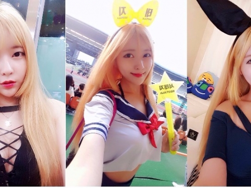 「渾圓潤乳」快從制服爆出！胸前太猛衣服包不住，IG私照讓人越看越上火！
